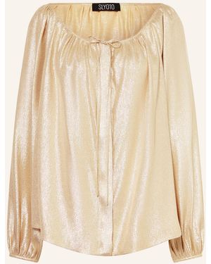 Sly010 Bluse SHEREE mit Glitzergarn - Natur