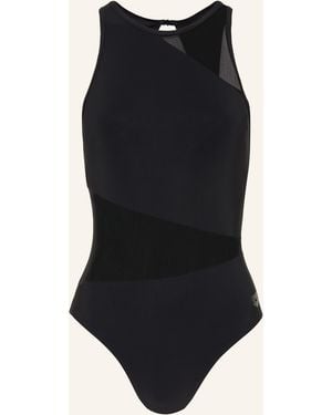 Arena Badeanzug MESH ANGLE - Schwarz