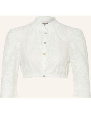 BERWIN & WOLFF Dirndlbluse mit Rüschen - Natur