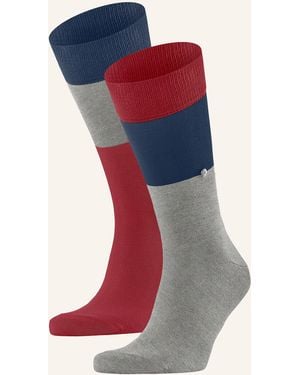 Burlington 2er-Pack Strümpfe MAGIC - Rot