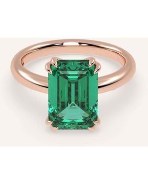 VEYNOU Ring EDEN ESSENCE aus 14kt. Roségold und 3,0ct. Smaragd - Grün