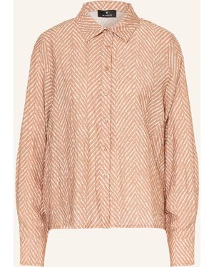 Monari Hemdbluse mit Schmucksteinen - Natur