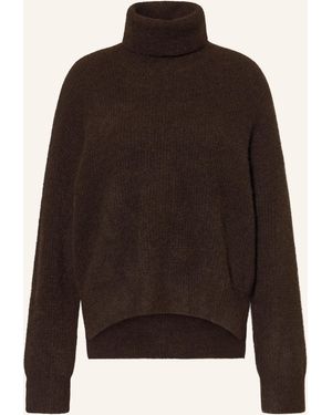 Gestuz Rollkragenpullover ALPHAGZ mit Alpaka - Braun