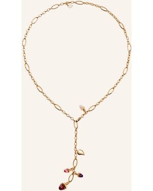 Tamara Comolli Halskette NECKLACE MIKADO DELICATE 51 CM 'WILDBERRY' WITH DIAMOND PAVÉ 18K Roségold - Natur