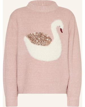s.Oliver RED Pullover mit Pailletten - Pink