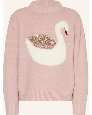 s.Oliver RED Pullover mit Pailletten - Pink