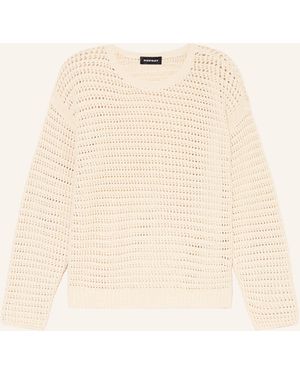 Repeat Cashmere Pullover mit Glitzergarn - Natur