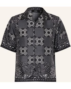 Amiri Resorthemd Comfort Fit aus Seide - Schwarz