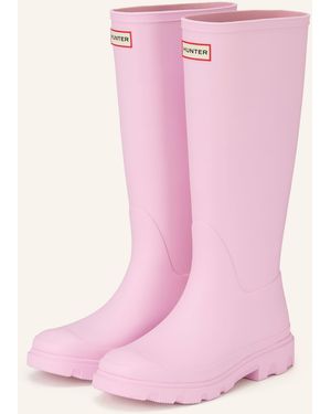 HUNTER Gummistiefel DOWNPOUR TALL - Pink