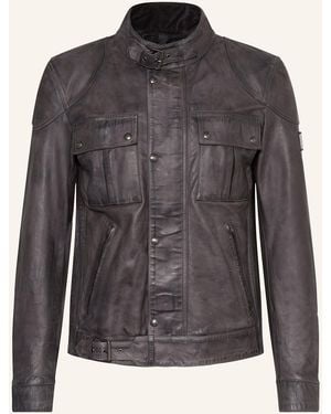 Belstaff Lederjacke LEGACY GANGSTER - Grau