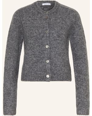 Mrs & HUGS Strickjacke mit Cashmere - Blau