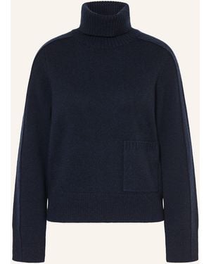 FTC Cashmere Rollkragenpullover mit Cashmere - Blau