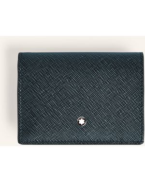 Montblanc Saffiano-Geldbörse SARTORIAL - Blau