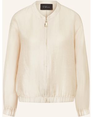 S.oliver Blouson mit Leinen - Natur