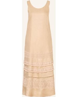 Weekend by Maxmara Leinenkleid DOLMEN mit Spitze - Natur