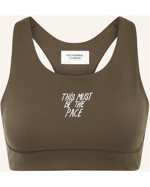 Pas Normal Studios Sport-BH BALANCE mit Mesh - Braun