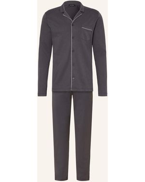 Hanro Schlafanzug NIGHT & DAY - Blau