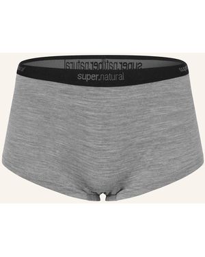 Super.natural Funktionswäsche-Panty TUNDRA175 BOYFRIEND mit Merinowolle - Grau