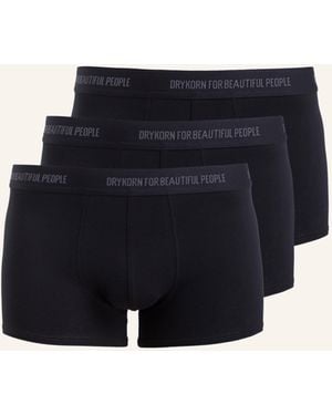 DRYKORN 3er-Pack Boxershorts CORBIN - Schwarz