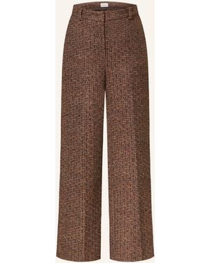 Seductive Marlenehose DOMENICA aus Tweed mit Pailletten - Braun