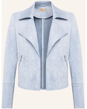 Cartoon Jacke in Lederoptik - Blau