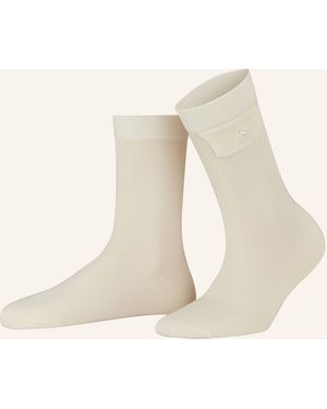 Sandro Socken mit Schmuckperle - Natur