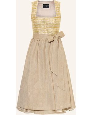KINGA MATHE Bouclé-Dirndl SARANDA mit Glitzergarn - Natur