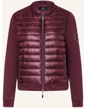 Monari Steppjacke im Materialmix - Rot