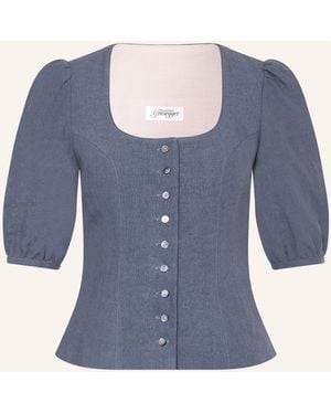 Grasegger Trachtenmieder PATRICIA - Blau