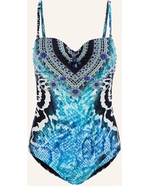 MARC & ANDRÉ Bandeau-Badeanzug OCEAN HEART - Blau