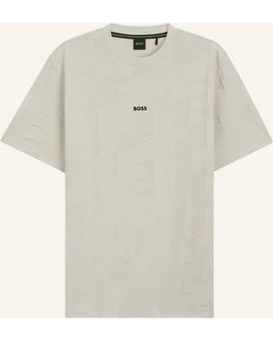 BOSS T-Shirt TS_NETWORK JQ Regular Fit - Natur