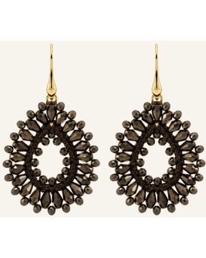 LOTT.gioielli Ohrhänger ROBIN CE SI DROP ORYSTAL SMALL METALLIC BROWN by GLAMBOU - Natur