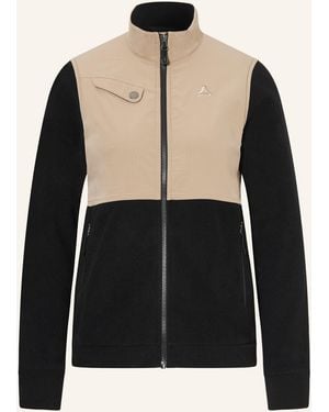 Schoeffel Fleecejacke MAGHERA im Materialmix - Schwarz