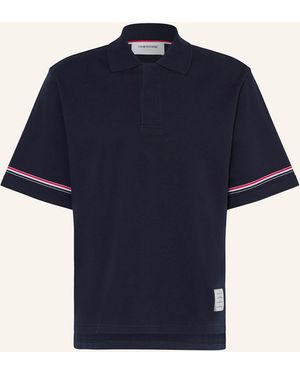 Thom Browne Jersey-Poloshirt - Blau