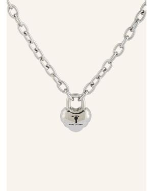 Marc Jacobs Halskette BALLOON HEART LOCK PENDANT - Natur