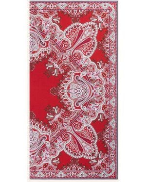 Roeckl Sports Seidentuch PAISLEY REFLECTION - Rot