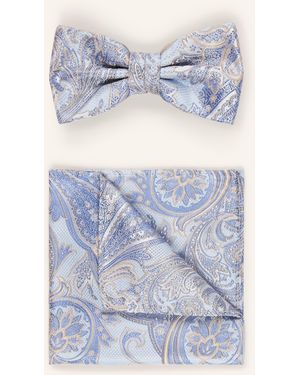 Prince BOWTIE Set: Fliege und Einstecktuch - Blau