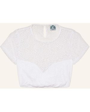 hammerschmid Dirndlbluse DORLE aus Spitze - Natur