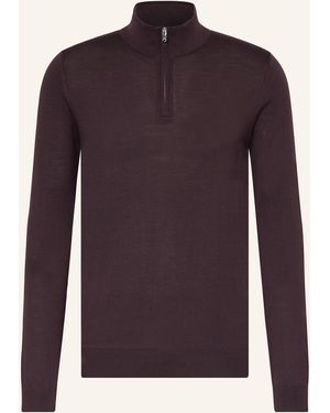 Reiss Troyer BLACKHALL aus Merinowolle - Lila