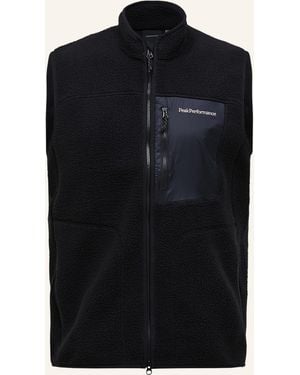Peak Performance Fleeceweste NATURERUSH PILE - Schwarz