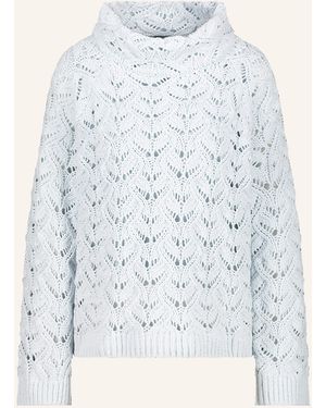 Monari Pullover mit Glitzergarn und Pailletten - Blau