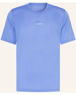 Salomon Laufshirt SHAKEOUT CORE - Blau