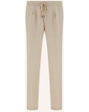 BOGGI Leinenhose im Jogging-Stil - Natur