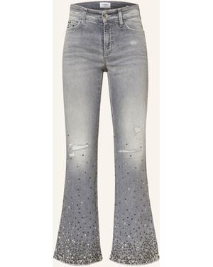 Cambio Jeans FRANESCA mit Schmucksteinen - Grau