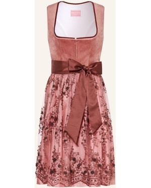 KRÜGER Dirndl KAELYN mit Schmuckperlen - Rot