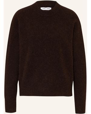 Samsøe & Samsøe Pullover ANOUR mit Merinowolle und Alpaka - Schwarz