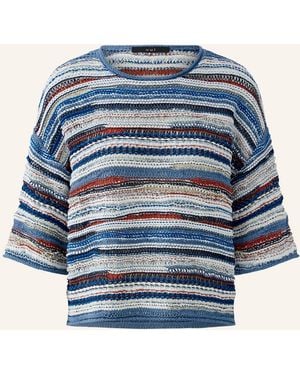 Ouí Pullover mit Pailletten und 3/4-Arm - Blau