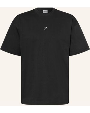 GYMSHARK T-Shirt GFX ATLAS - Schwarz