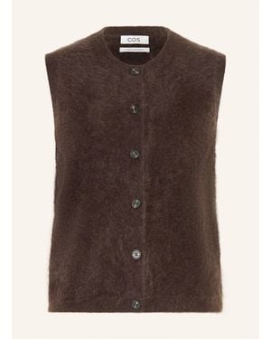 COS Strickweste aus Cashmere - Braun