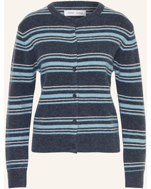Samsøe & Samsøe Strickjacke NOR mit Alpaka - Blau